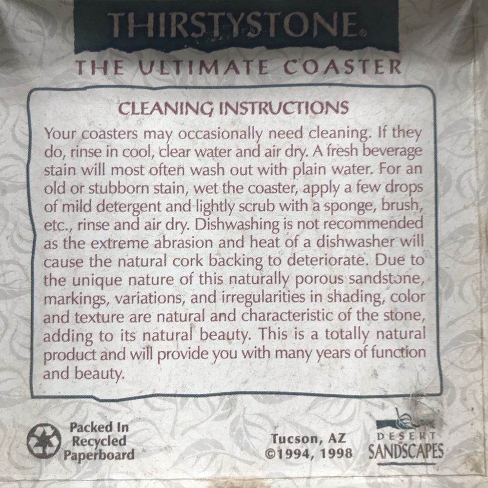 NIP Thirsty Stone Licensed/Vintage Black Labrador Retriever Coasters - Picture 4 of 8